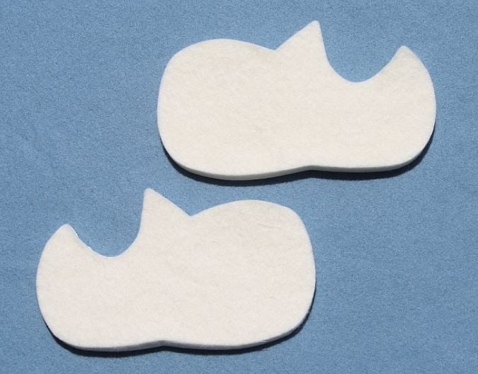 Creative Foam Corporation SAM Jr Orthopedic Pad Arch Felt, Sesamoid Combination Left
