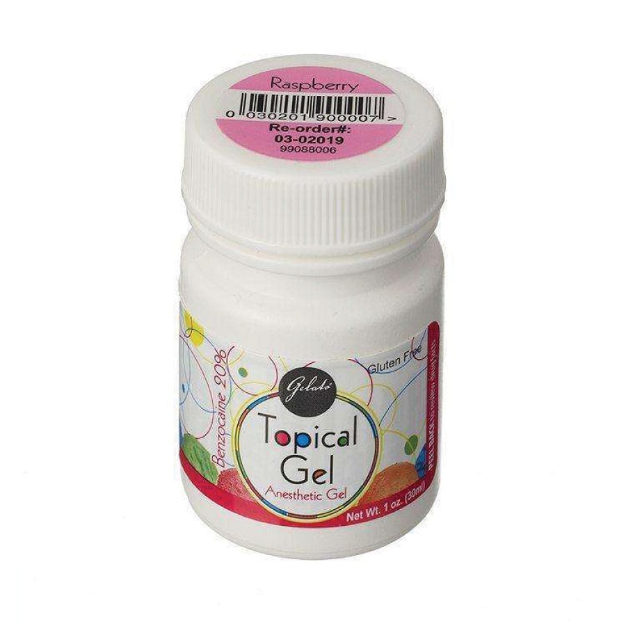 Gelato Topical Anesthetic Gel, 20% Benzocaine, Raspberry, 1 oz (30 g) Jar, 1/Pk, 03-02019