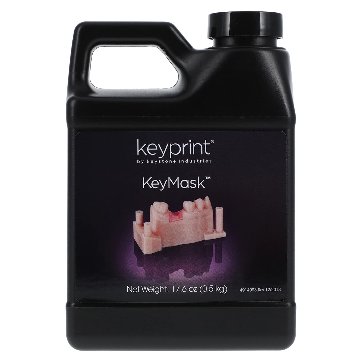 Keystone Keyprint KeyMask Laboratory 3D Printing Resin, Pink, 0.5kg Bottle, 4220002