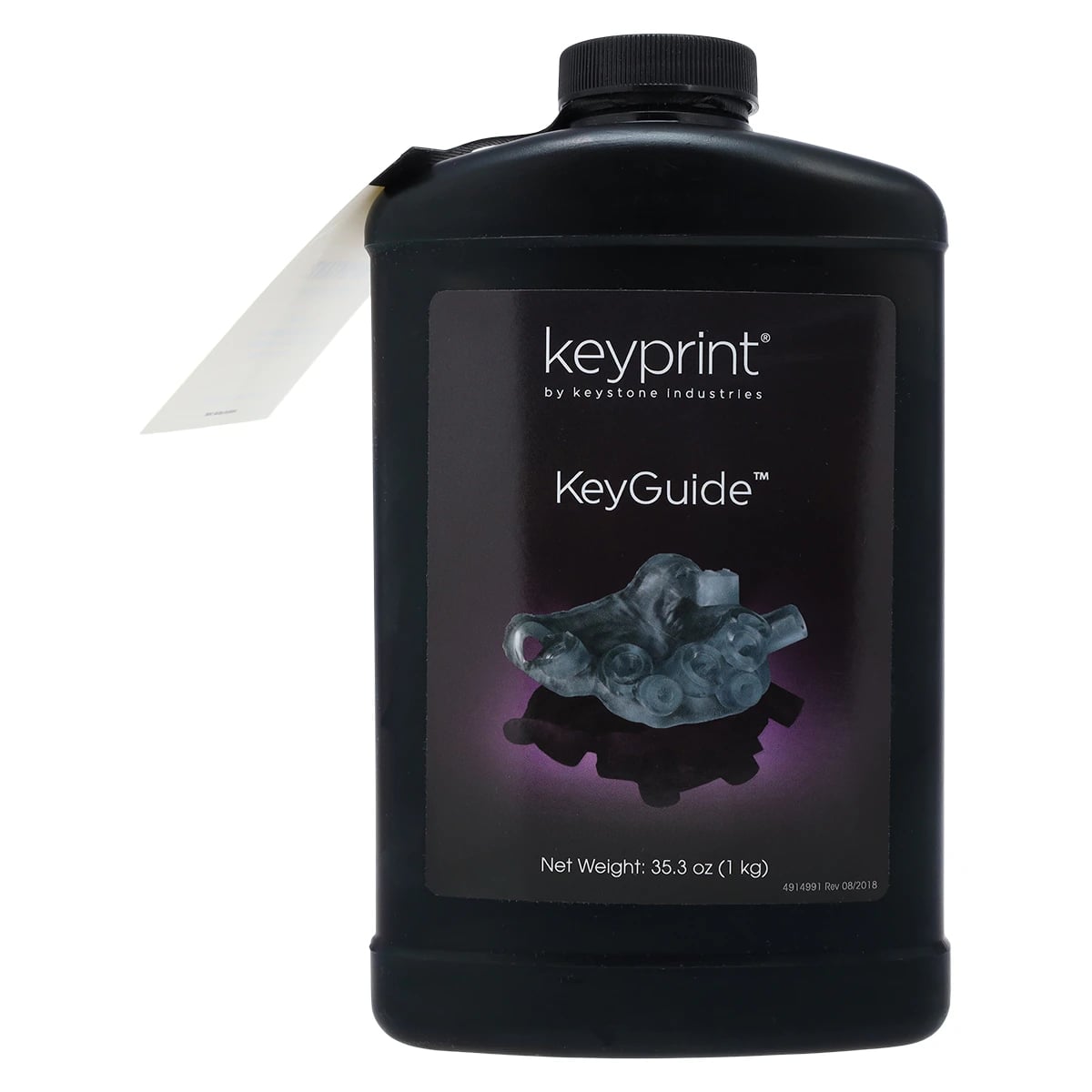 Keystone KeyPrint KeyGuide Biocompatible 3D Printing Resin, Clear, 1 kg Bottle, 4220001