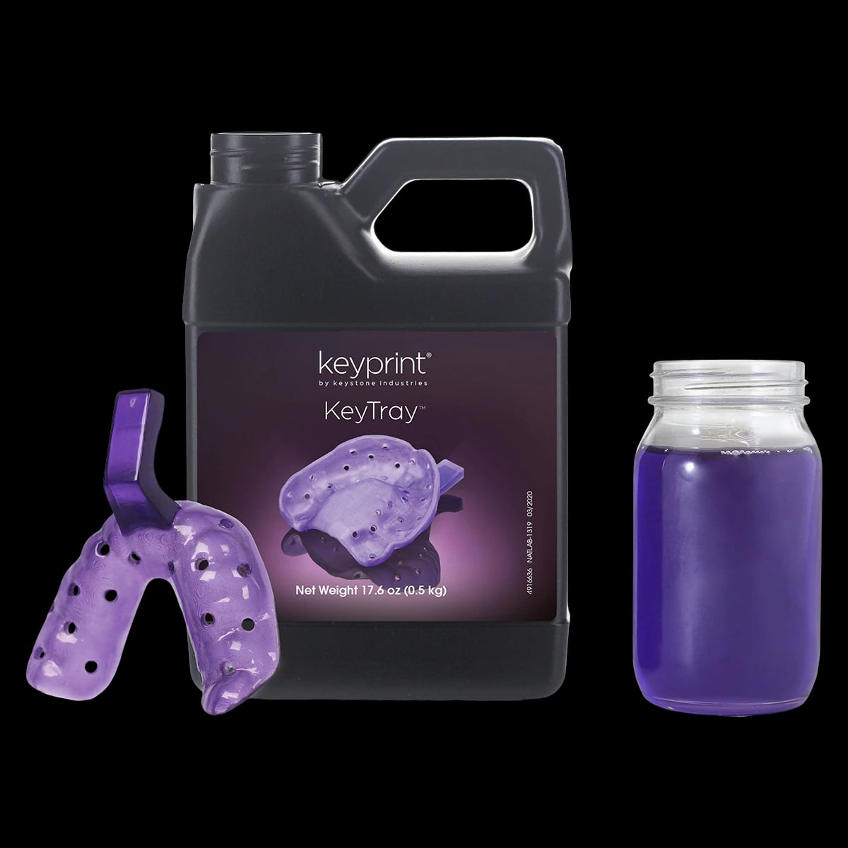 KeyPrint® KeyTray™ 3D Resin, 0.5 kg Bottle, 4200007
