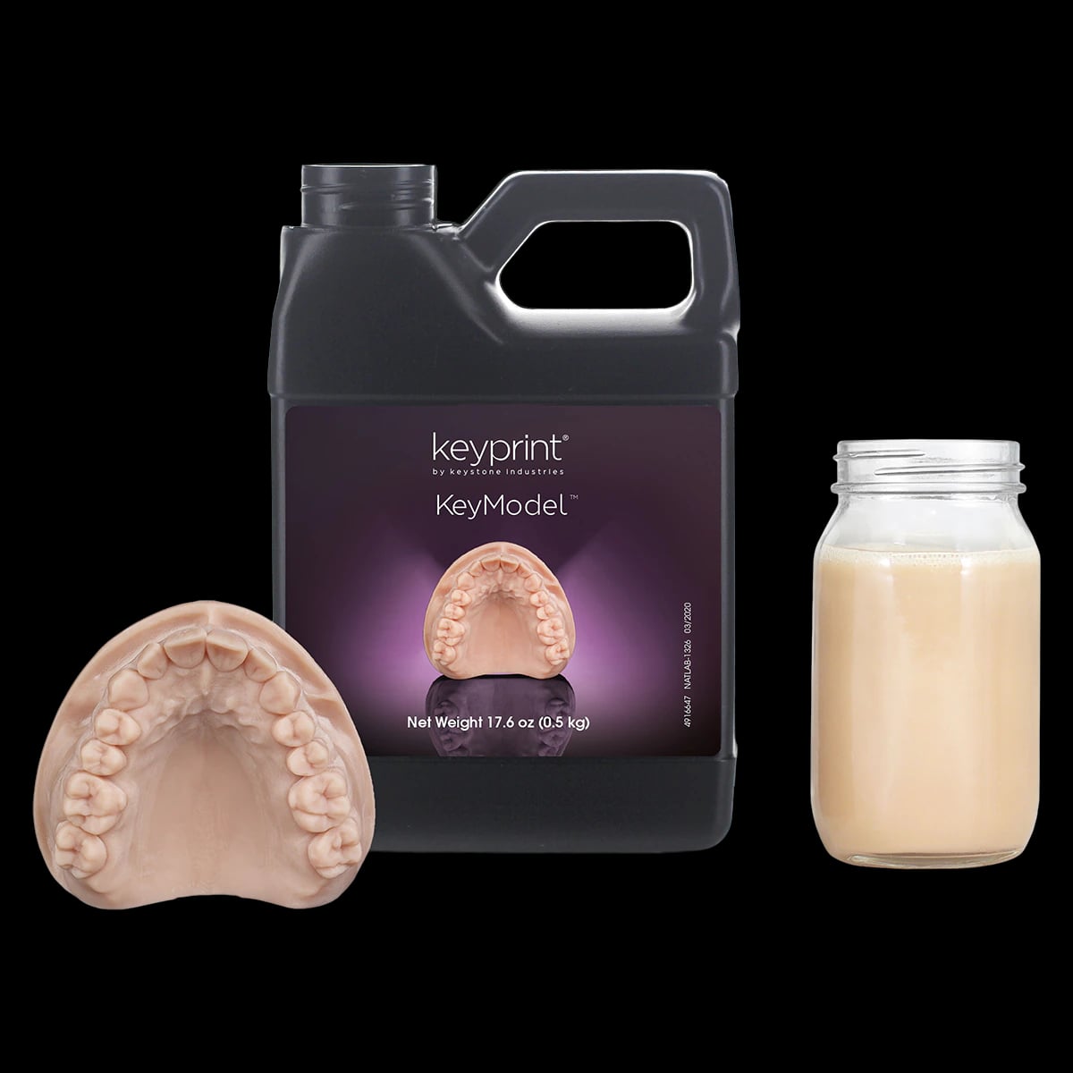 KeyPrint® KeyModel® 3D Resin, 0.5kg Bottle, Beige, 4200006