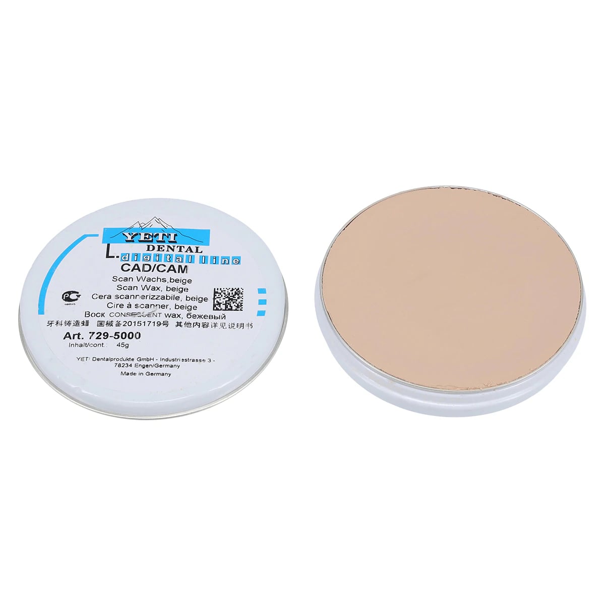 Yeti CAD/CAM Wax, Scanning, 45g