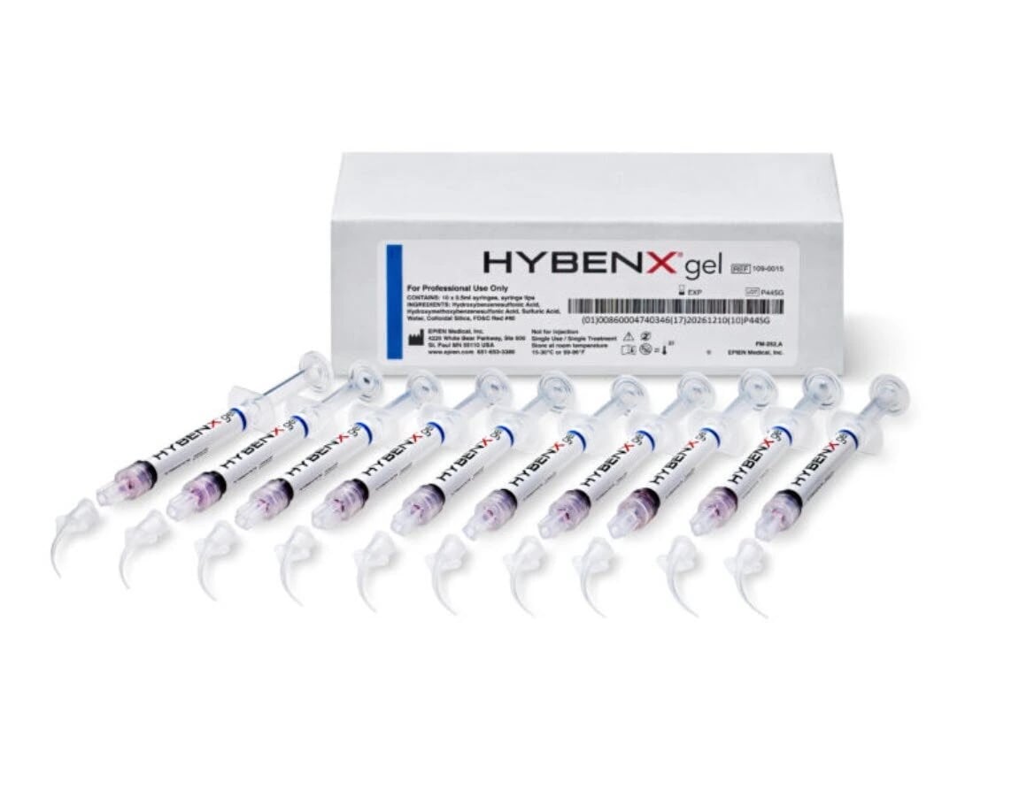 HYBENX Advanced Dental Debridement Gel, 0.5 mL Syringe with Tips, 10/Pkg, 109-0015