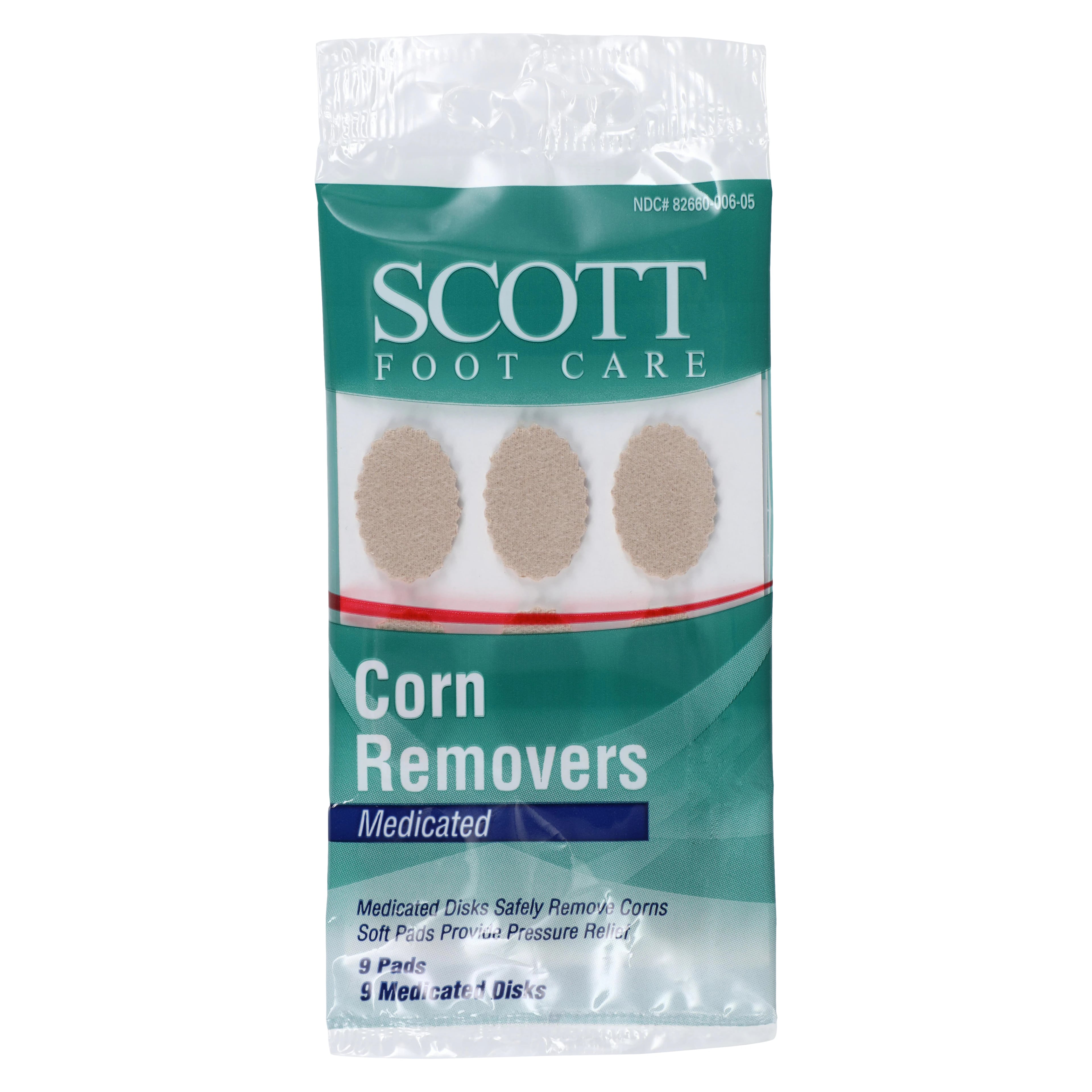 Creative Foam Corporation Medicated Felt Corn Remover Pads, 9 per Package