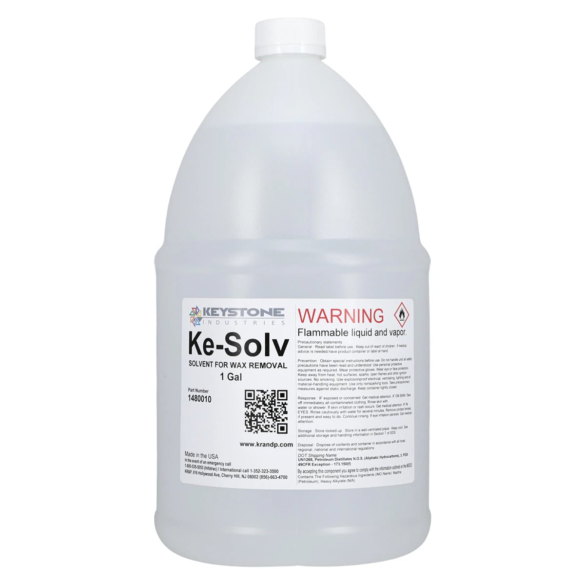 Ke-Solv Wax Solvent, 1 Gallon Bottle, 1480010