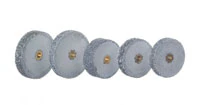 Mizzy Heatless Wheels #12, Regular Grit, Gray, 3/32" x 5/8" (2.4mm x 15.8mm), 50/Box, 1900210
