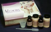 Keystone Versacryl Heat Cure Reline Kit, Pink Veined, 2 x 50g Powder + 2 x 60ml Liquid