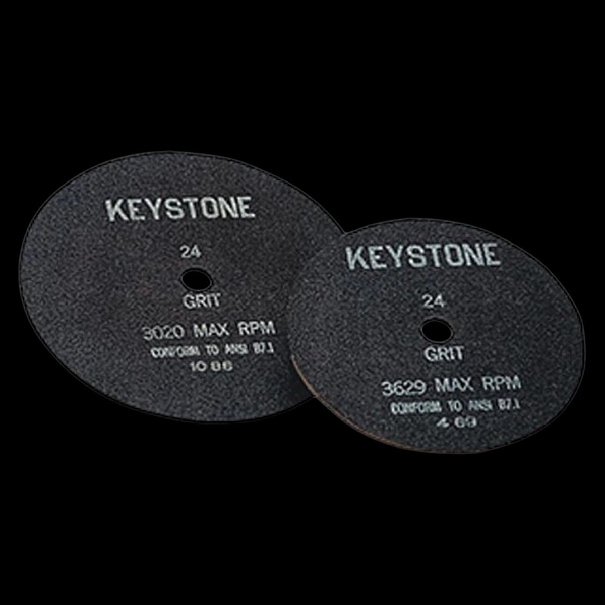 Keystone Model Trimmer Wheel, 12" Diameter, Coarse Grit, Fits Foster Unit Only, 2-Hole, 1 Each