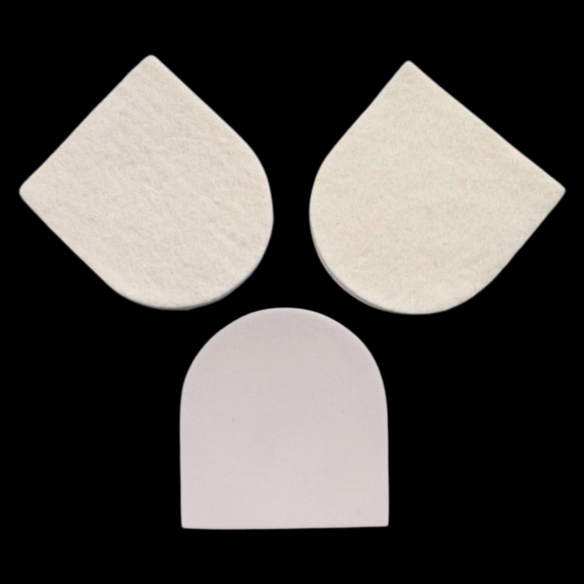 Pedi-Pads Orthopedic Heel Lift Felt Adhesive Pad, 3.125 x 2.75 inches