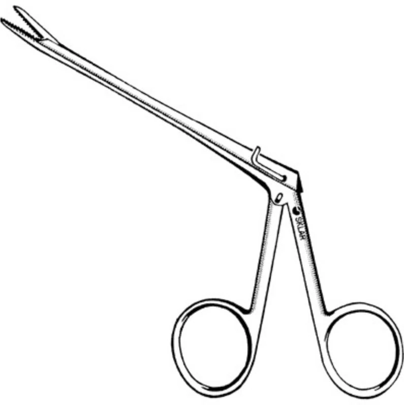 Sklar Instruments Noyes Alligator Forceps, Serrated, 3-1/4"