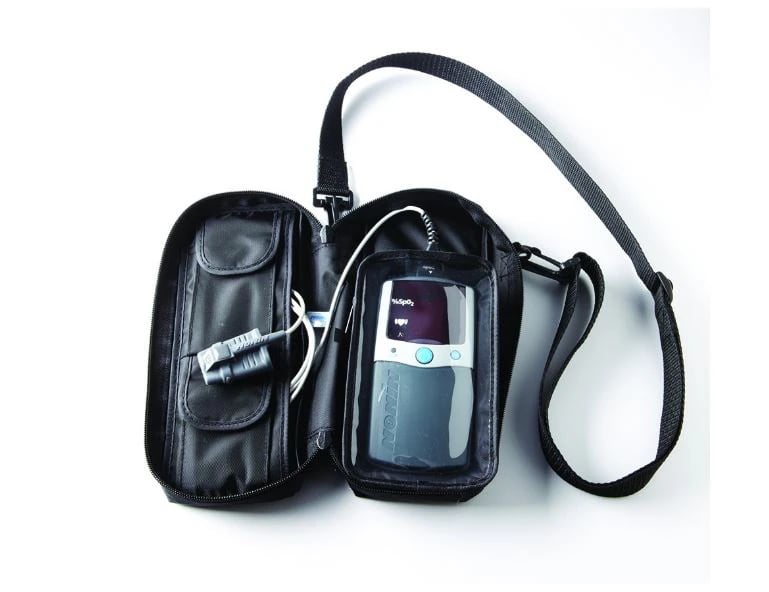 Handheld Oximeter Carrying Case, Black, for Nonin PalmSAT 2500/2500A, 1/Pkg