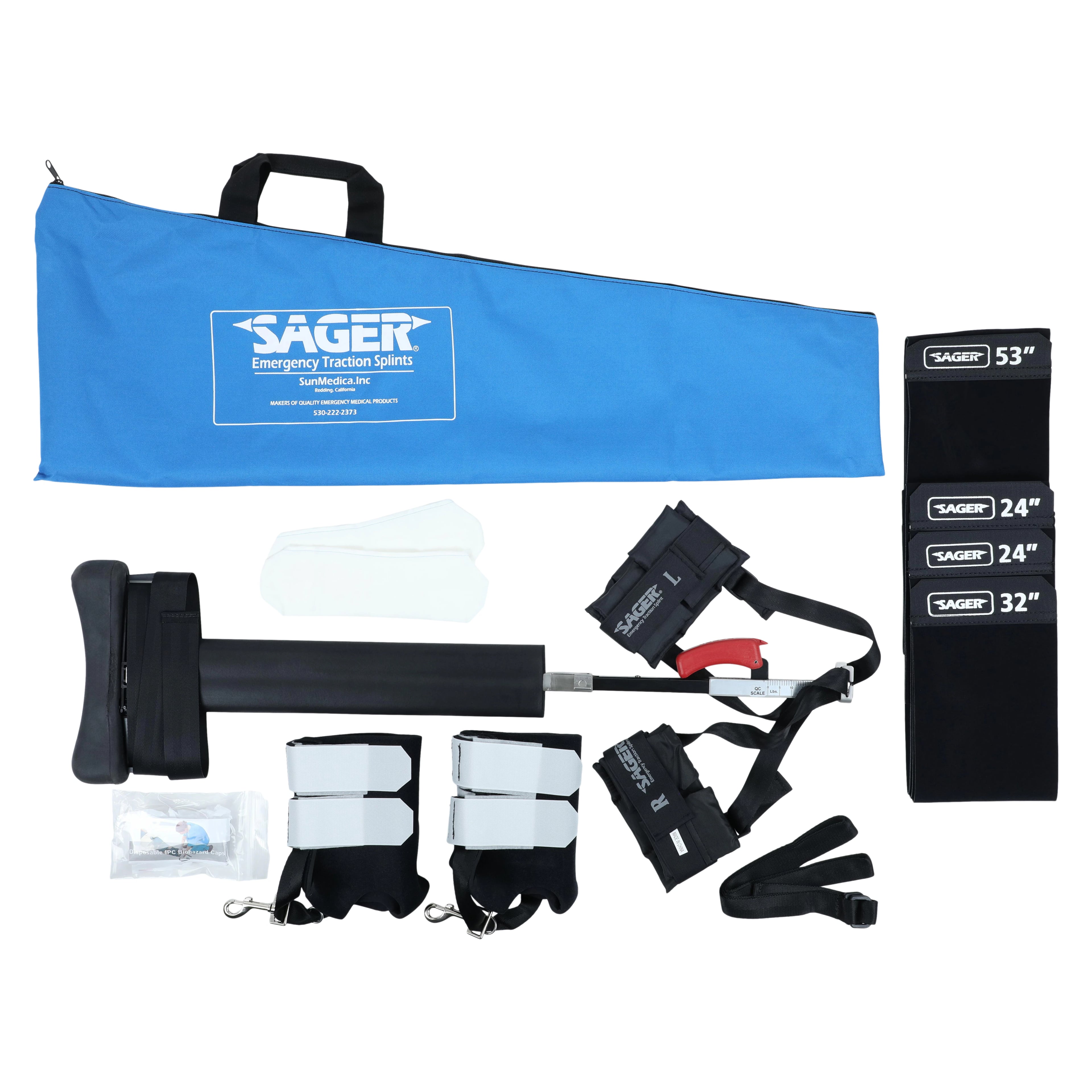 Sager Traction Splint, Adult, Complete (Unilateral/Bilateral Femoral)