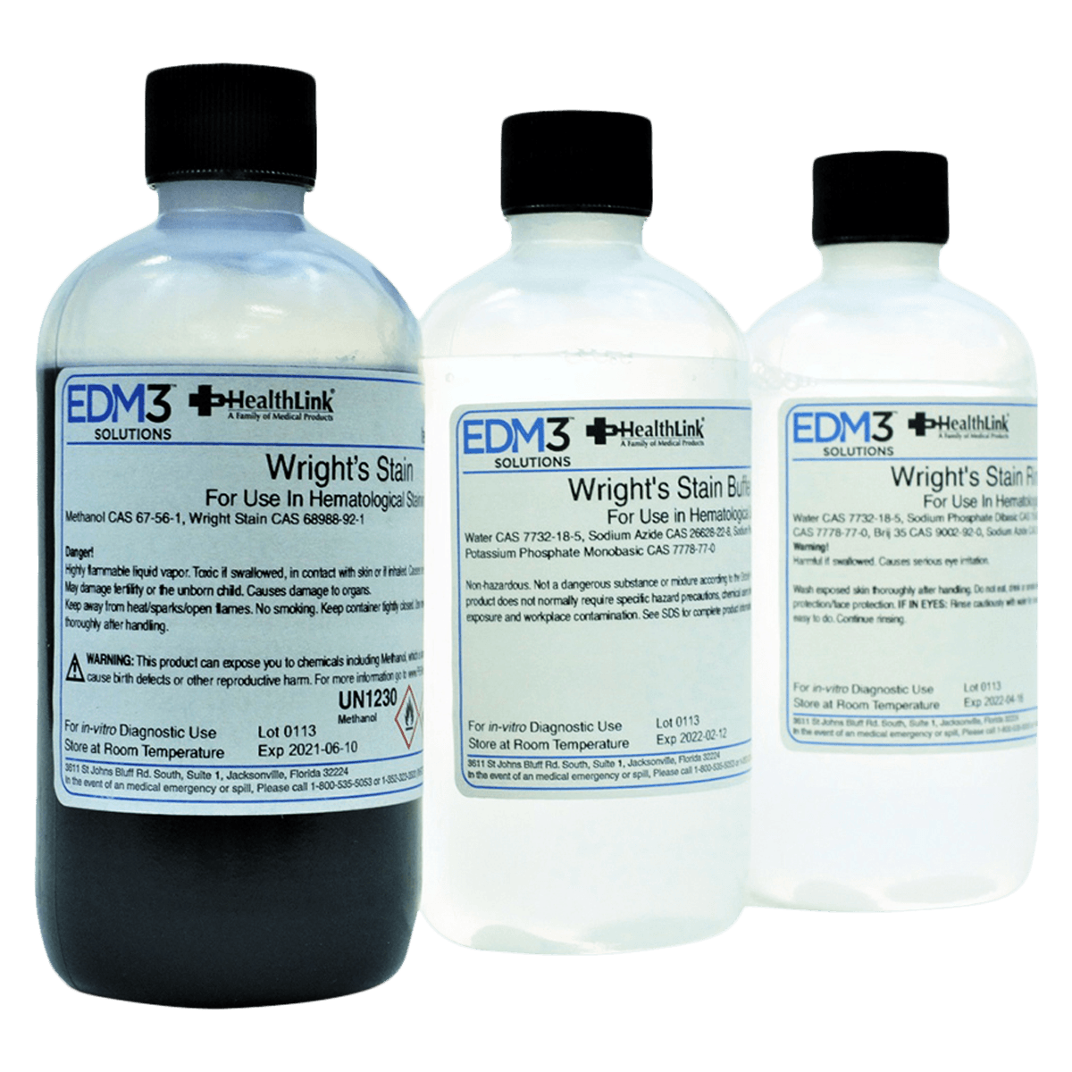Wright-Giemsa Stain Kit, 8 oz, 3 Kits per Box