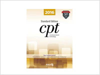 CPT 2016 Standard Edition (Current Procedural Terminology) Softbound Book, 8-1/2" x 11", American Medical Association