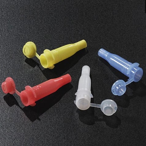 Globe Scientific Sample Cup with Cap, Blue, for Cobas Mira/Bio/Fara and Horiba ABX Analyzers, 1000/Pk