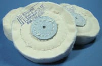 Buff Chamois Wheel, 3" x 50 Ply, Pack of 10