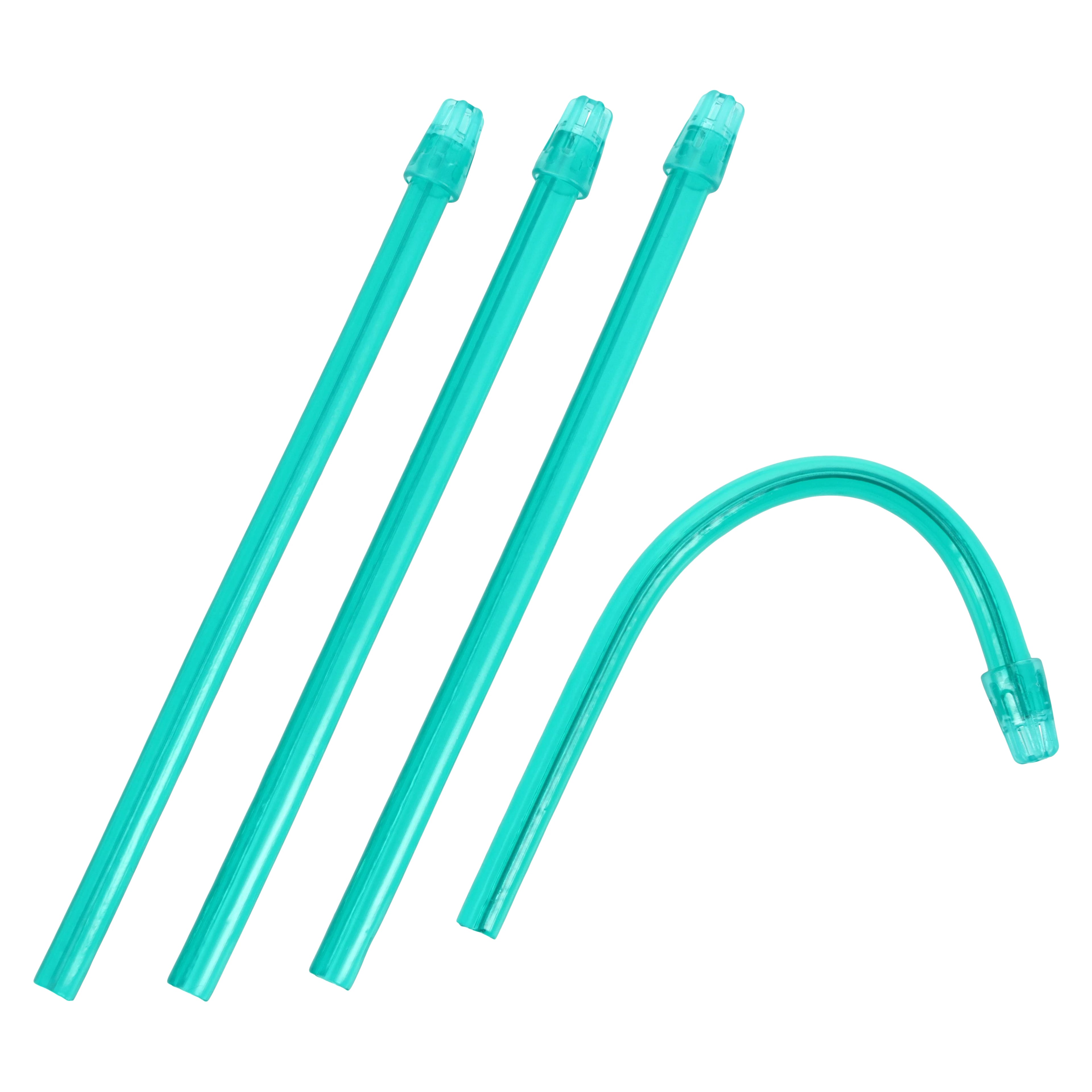 SafeBasics Flexible Saliva Ejectors, 6", Latex-Free, Green/Green, Mint, 105/Pk, 713