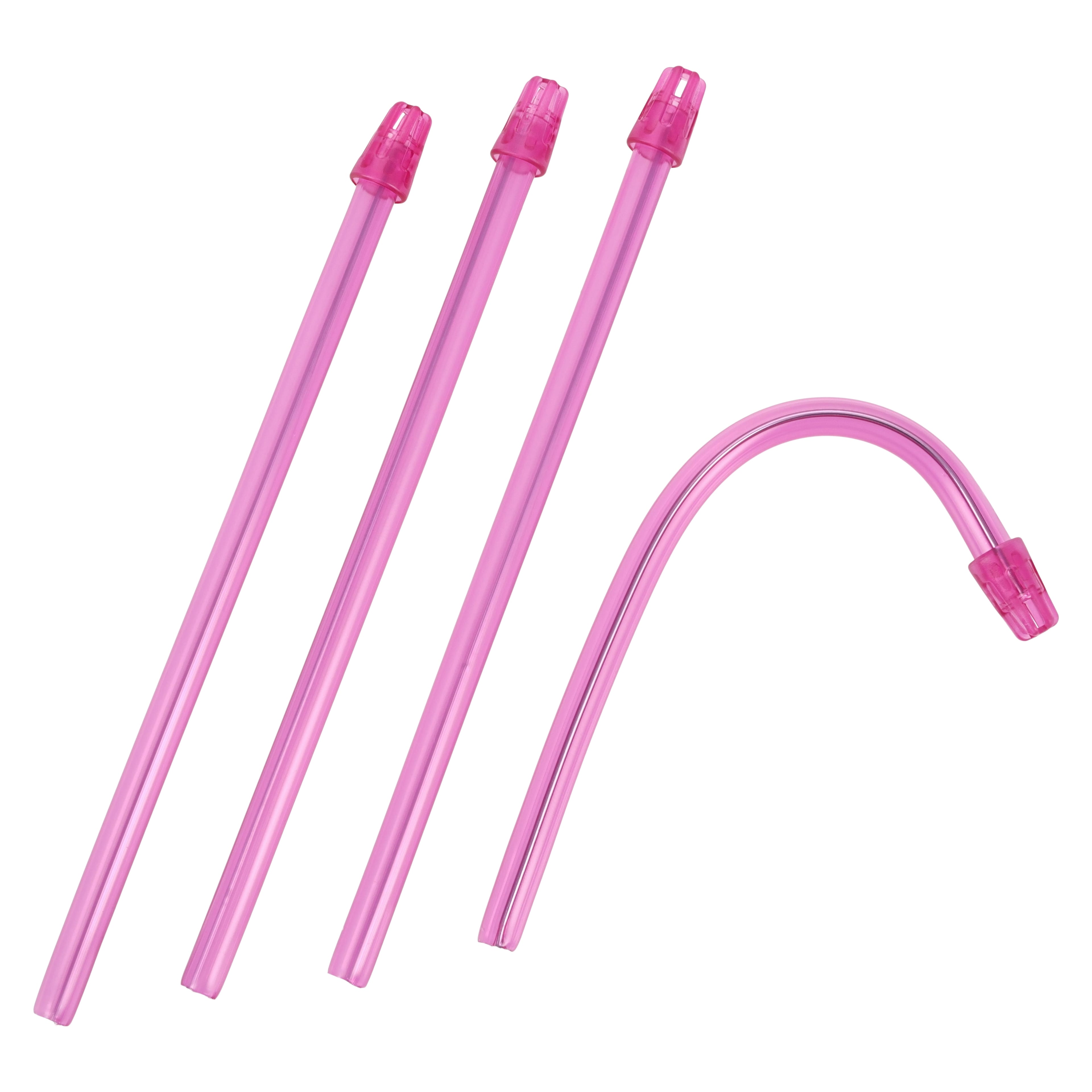 Medicom SafeBasics Saliva Ejectors, Strawberry Scented, Clear Pink with Pink Tip, 6", Latex-Free, 105/Bag, 714