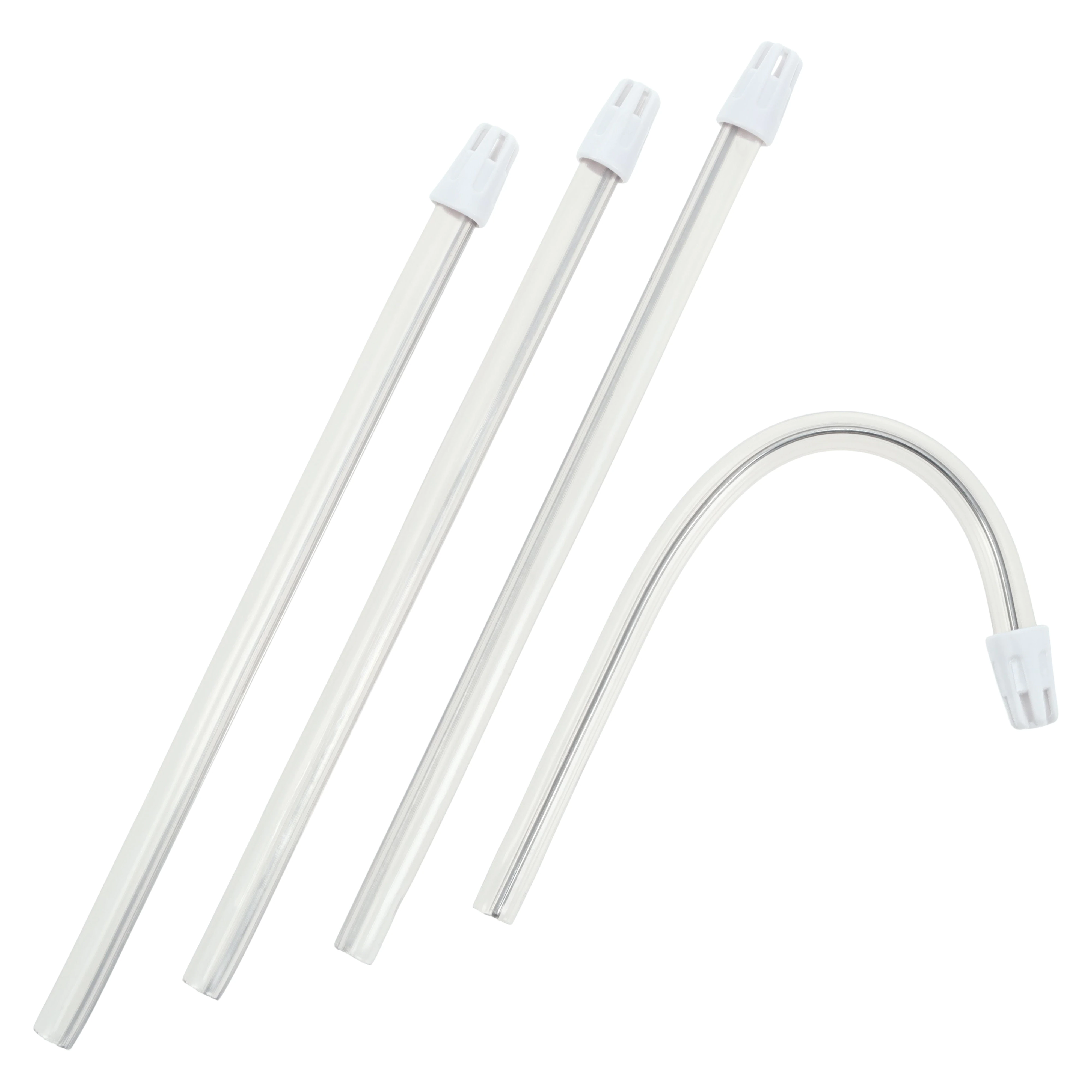 SafeBasics Flexible Saliva Ejectors, 6", Latex-Free, Clear/White Tip, 105/Pk, Item 701