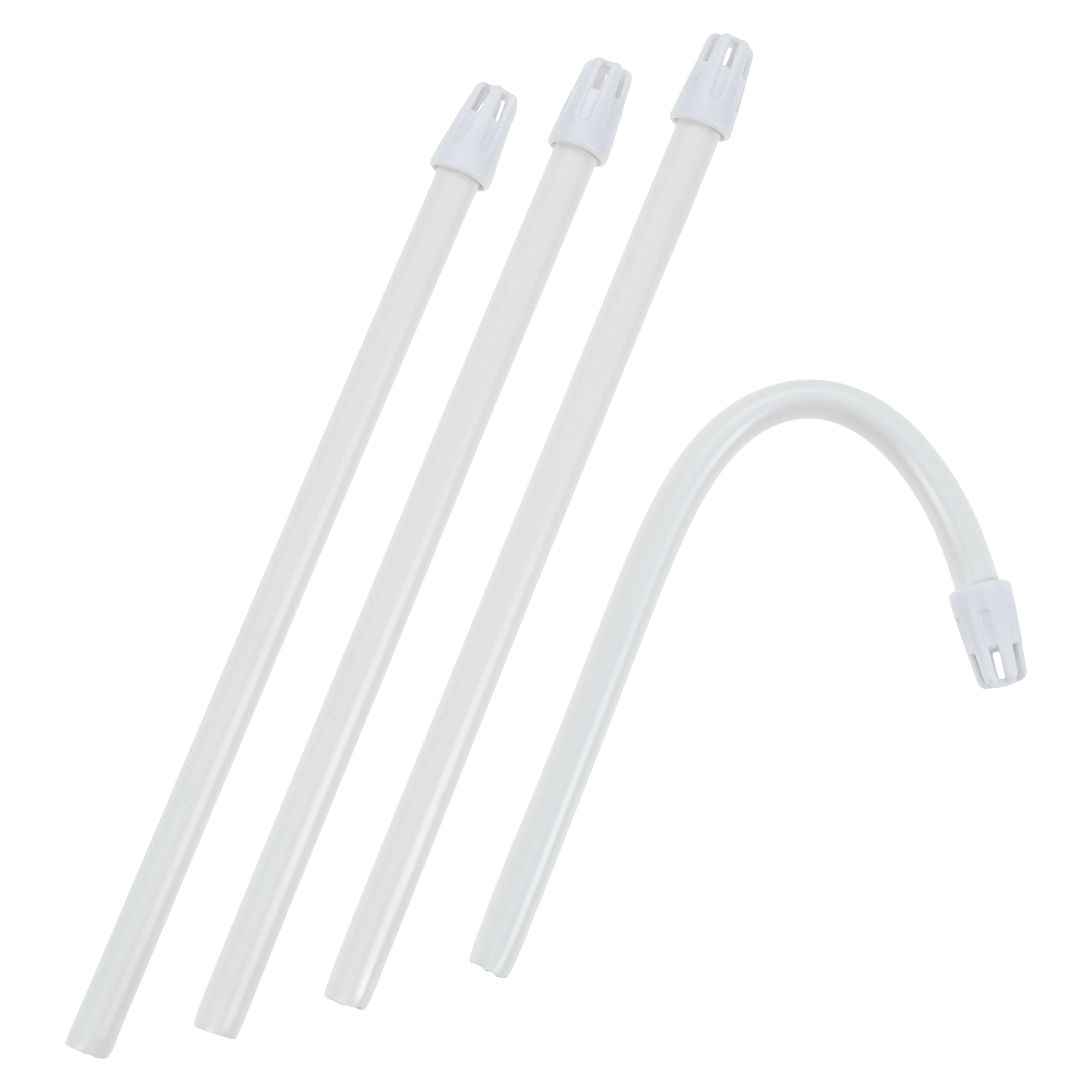 SafeBasics Flexible Saliva Ejectors, 6", Latex-Free, White w/White Tip, 105/Pk, 703