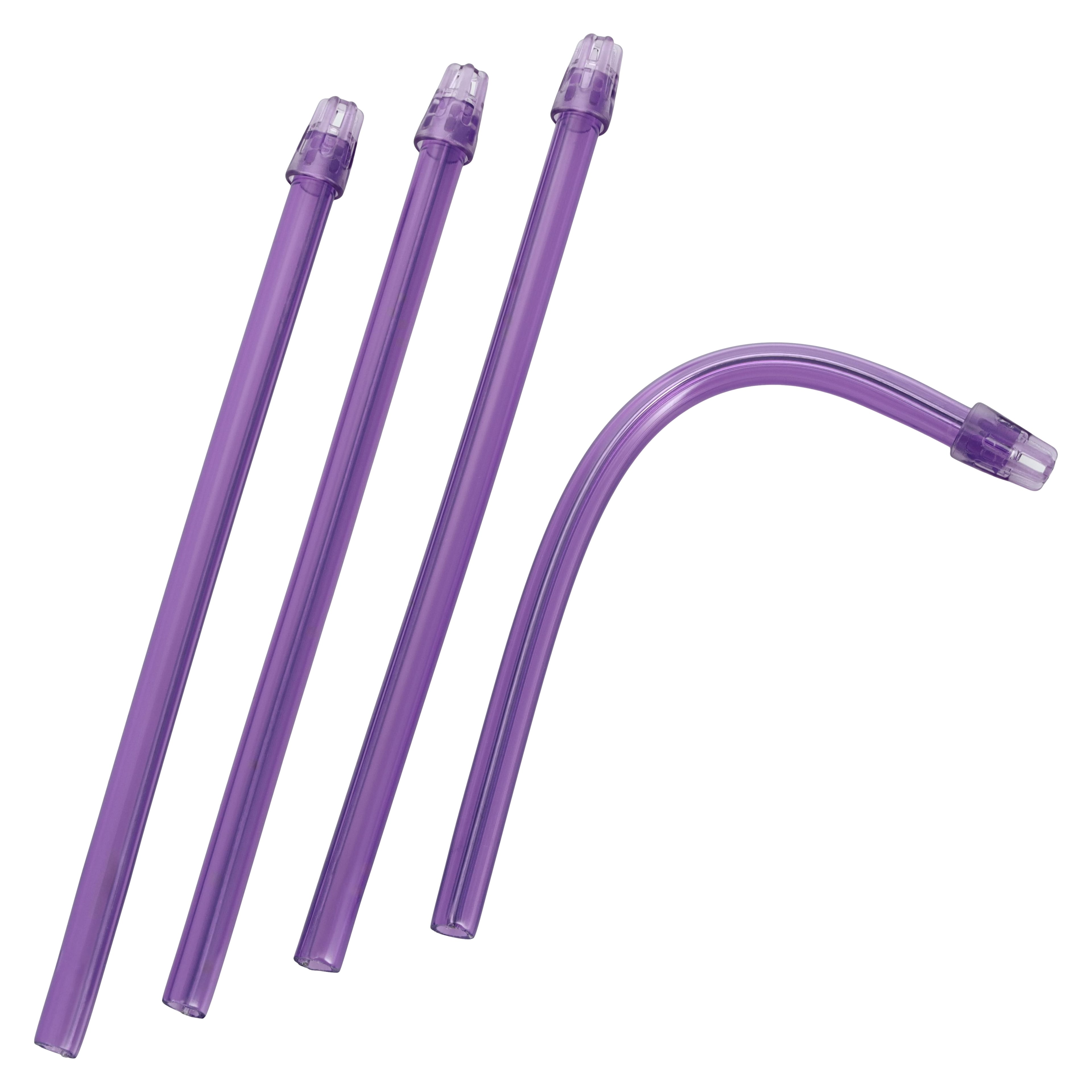 Medicom SafeBasics Saliva Ejectors, Clear Lavender with Lavender Tip, 6", Latex-Free, 105/Bag, Ref 712