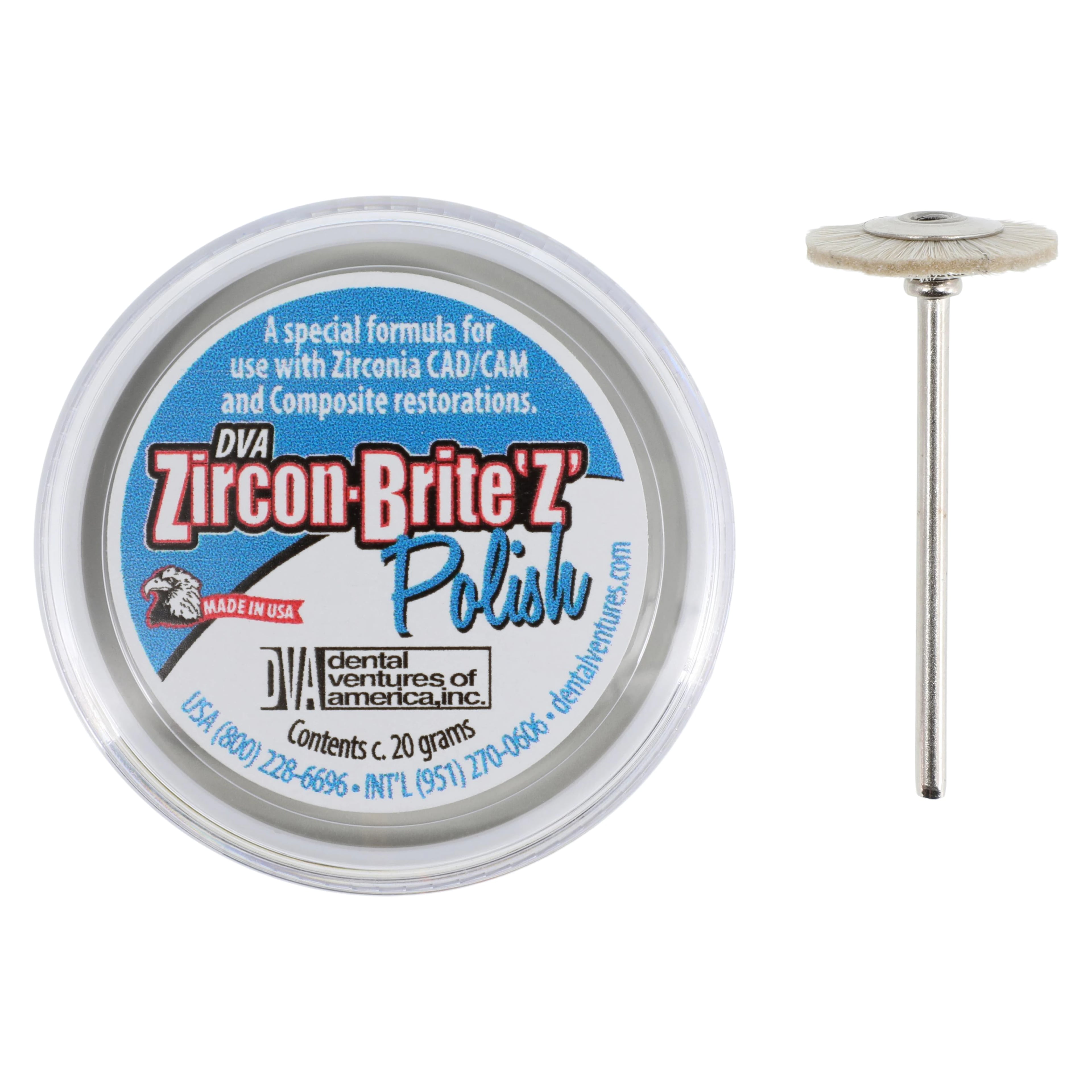 Zircon-Brite "Z" Zirconia Polishing Compound, 20g Jar