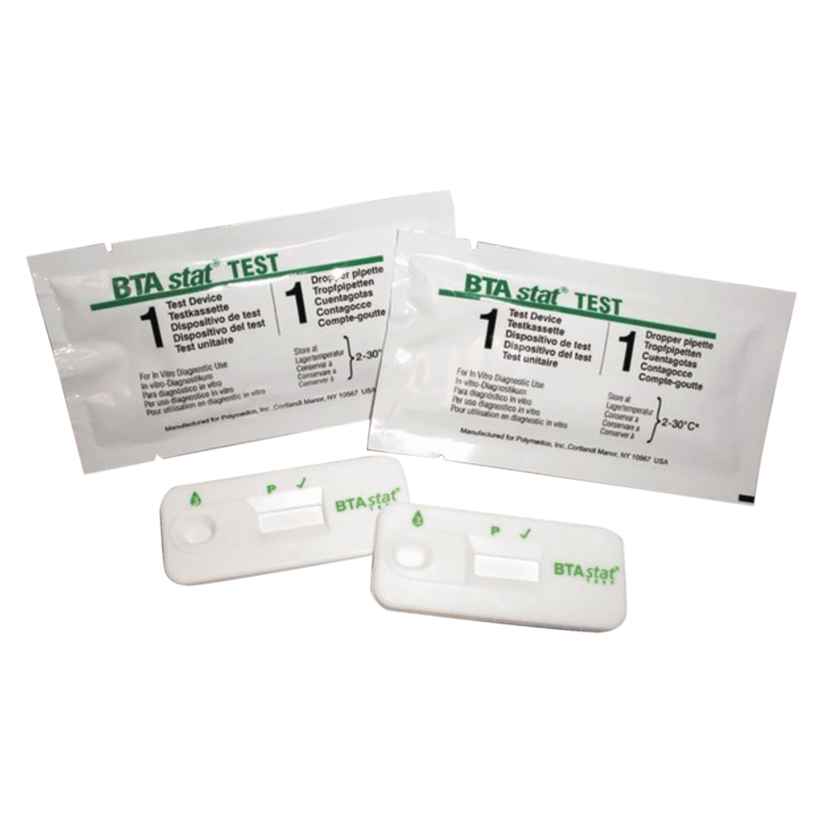 BTA Stat hCG Test Kit, CLIA Waived for Urine / Moderate for Serum, 10 Tests per Box (US)