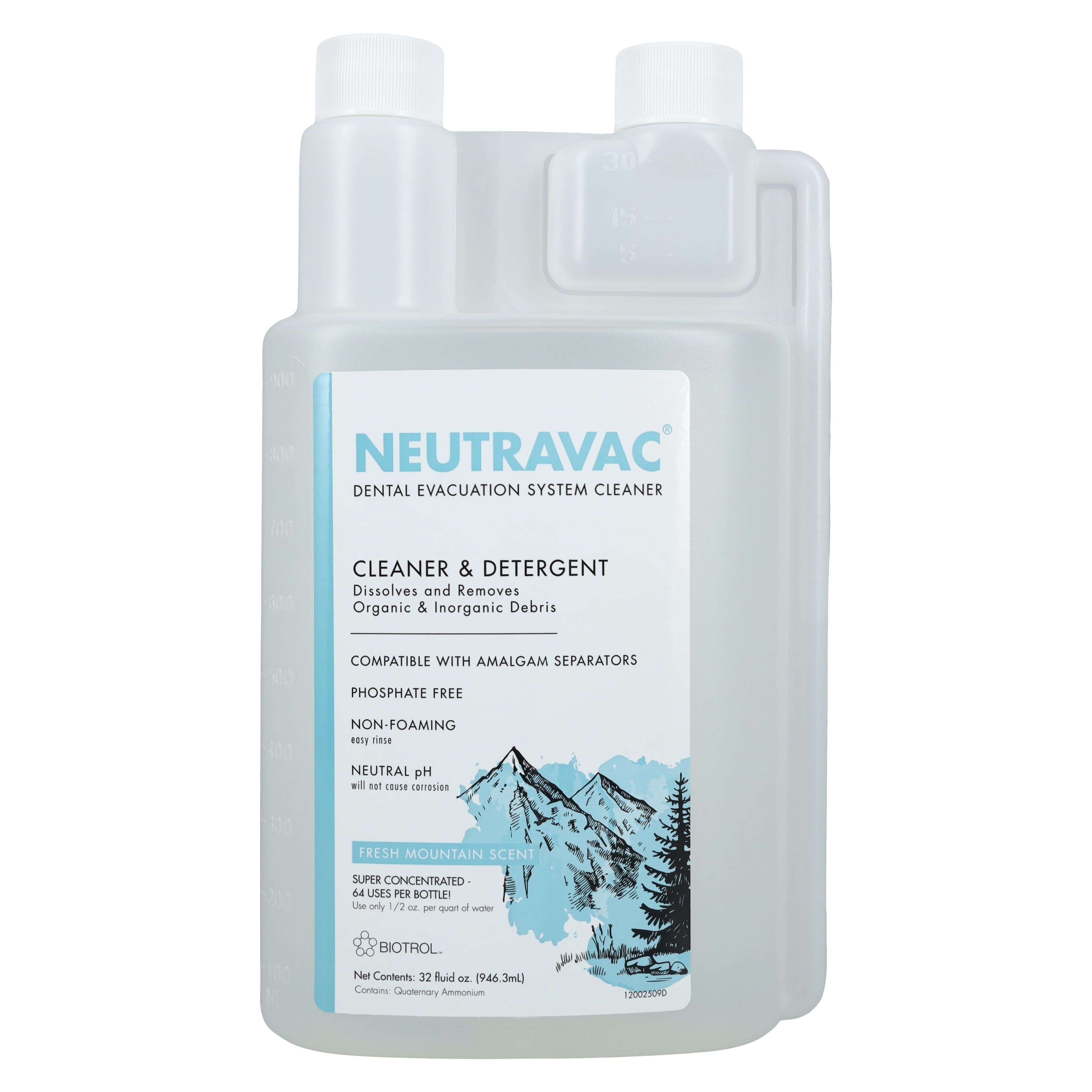 Biotrol NeutraVAC Dual-Action Evacuation Cleaner, Concentrated, 32 oz Squeeze Bottle, NV800CS