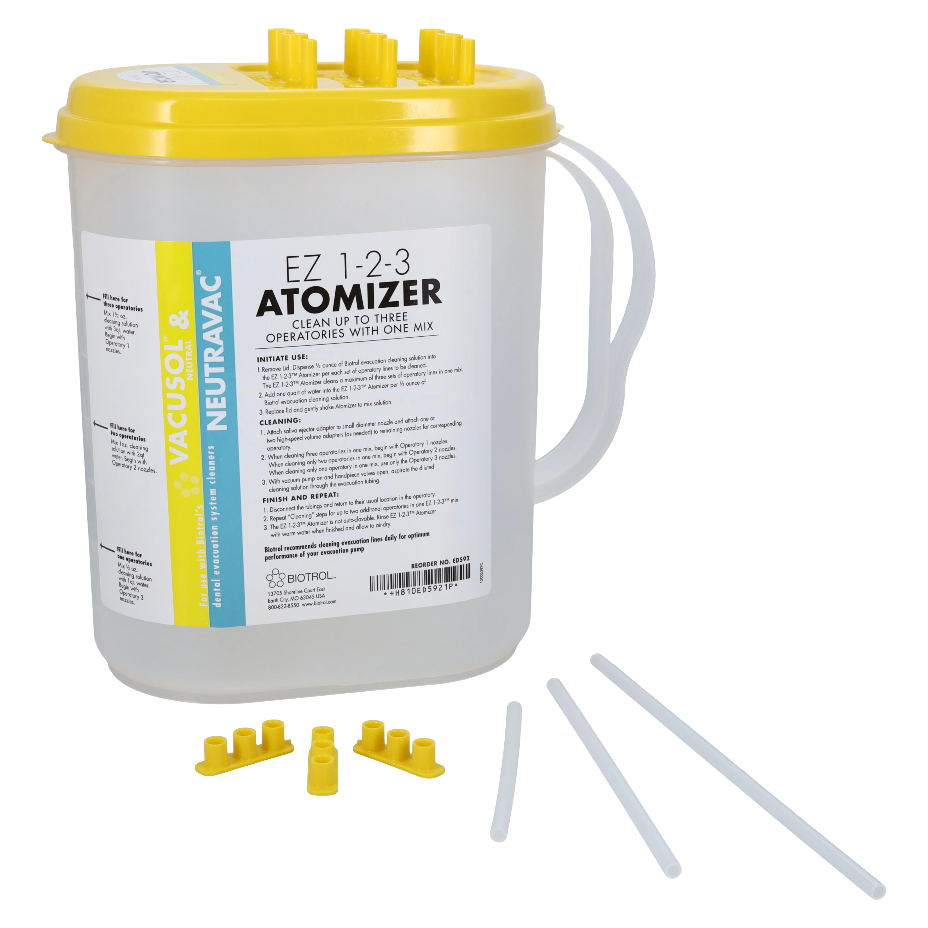 Biotrol EZ 1-2-3 Atomizer, Evacuation Tubing Air Aspirator, ED592