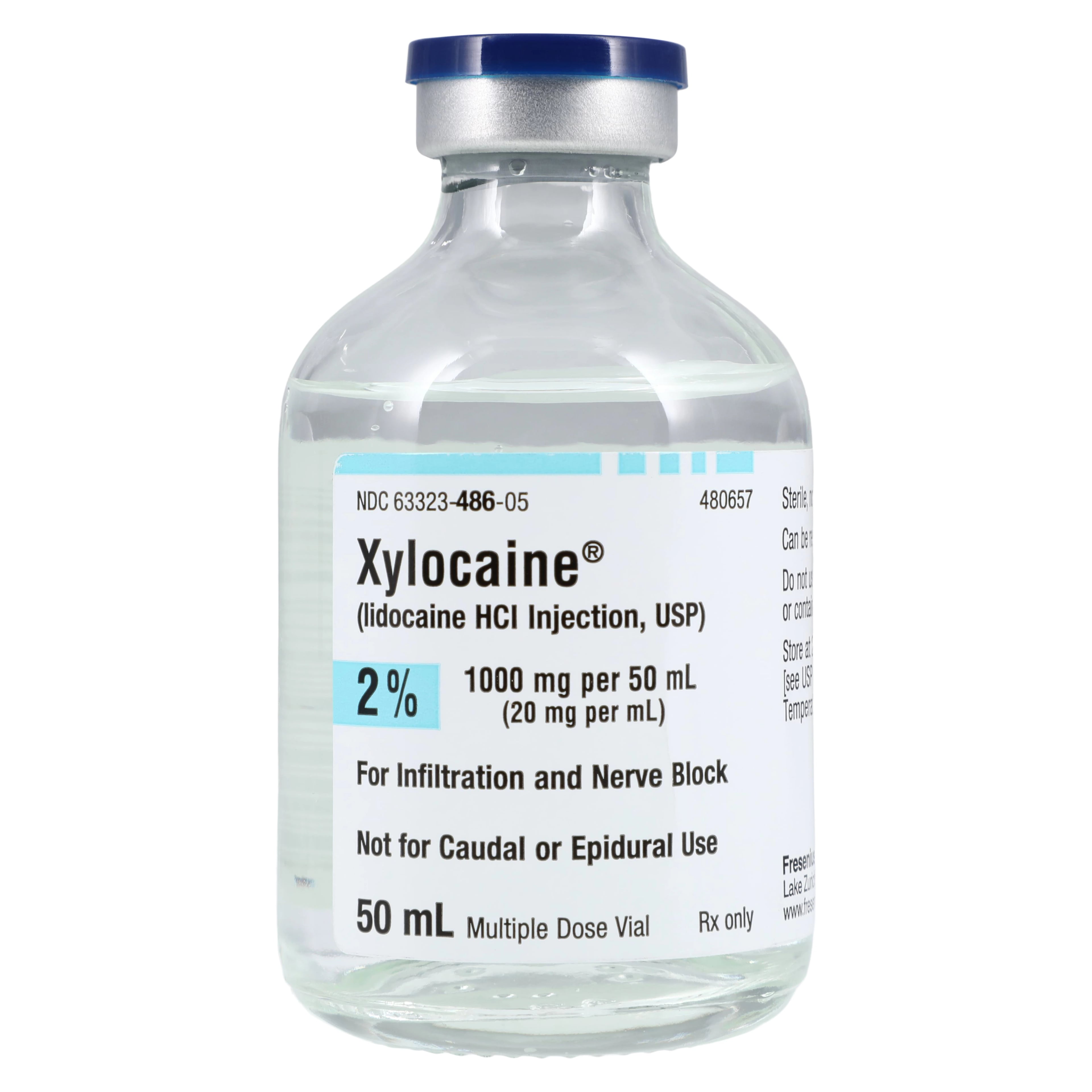 Xylocaine (Lidocaine HCl) 2% Injection, Multiple-Dose Vial, 50 mL, Non-Returnable