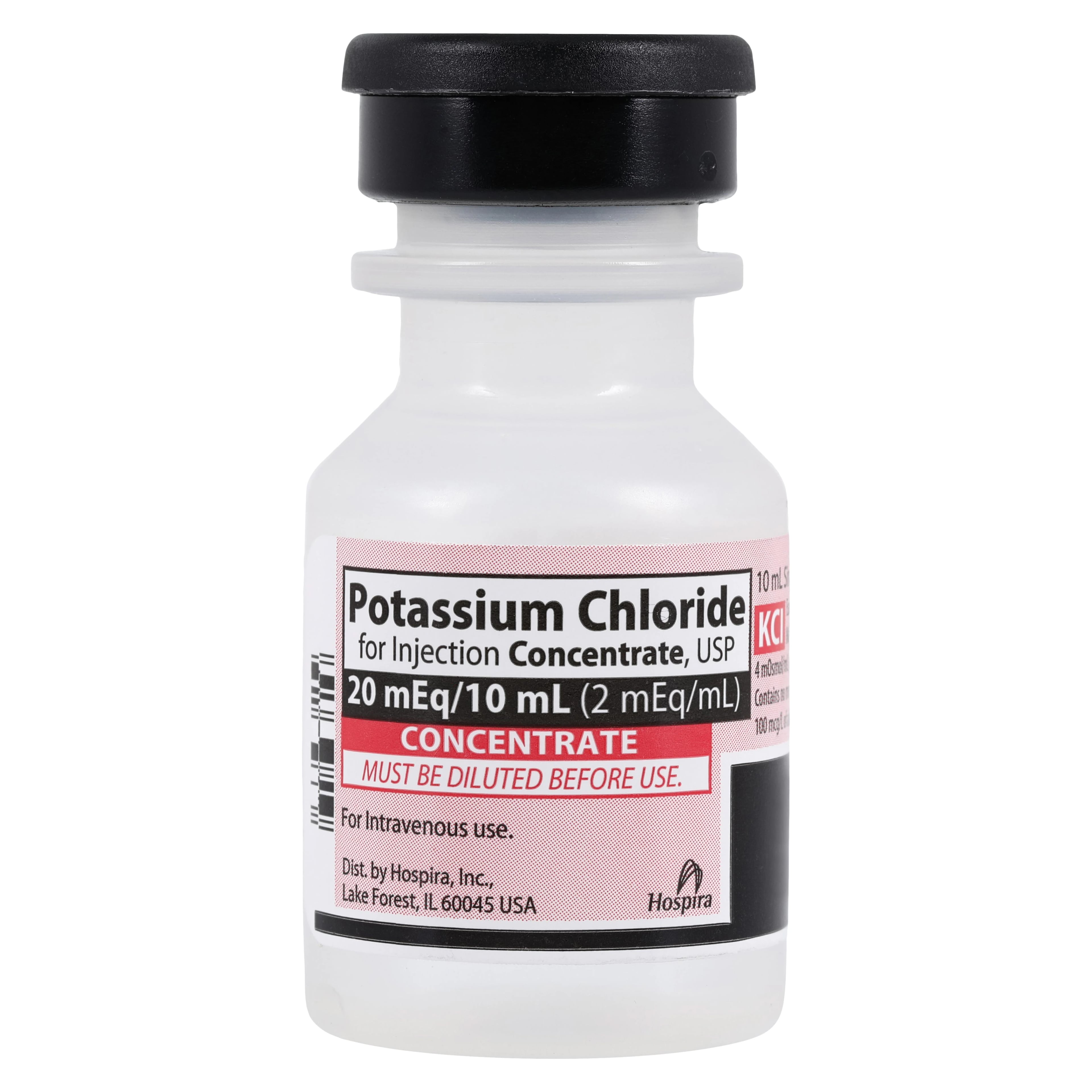Potassium Chloride Injection 2mEq/mL SDV 10mL Each, Pfizer