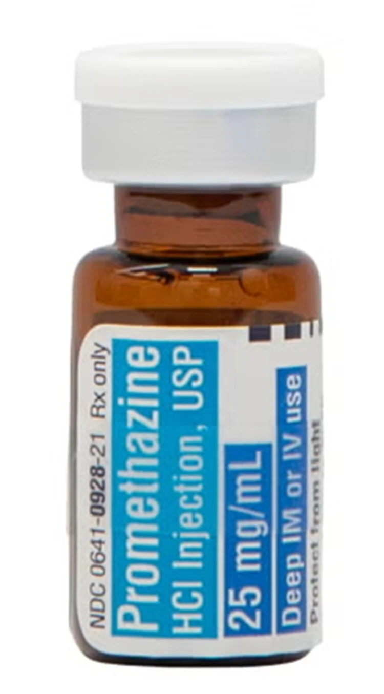 Promethazine HCL Injection 25mg/mL, Single Dose Vial (SDV), 1mL, Hikma Pharmaceuticals