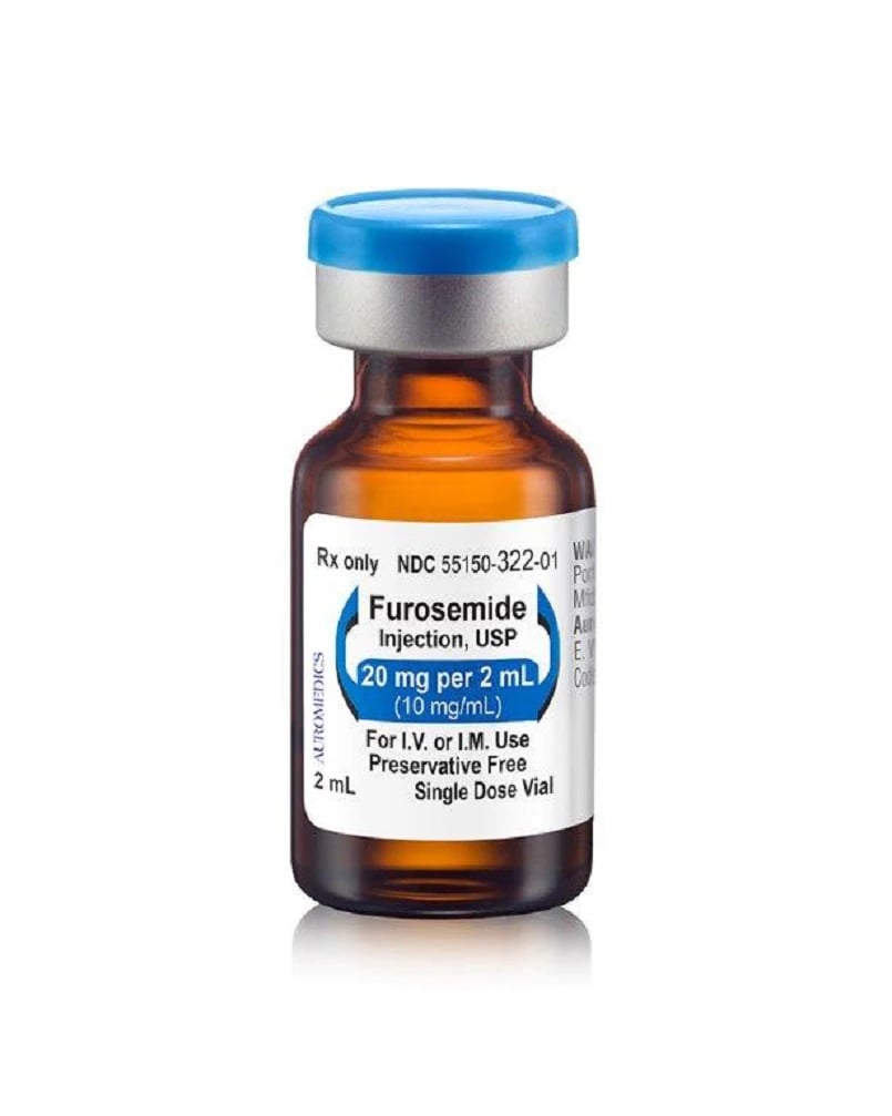Furosemide Injection 10 mg/mL, 2 mL Single-Dose Vial, Rx