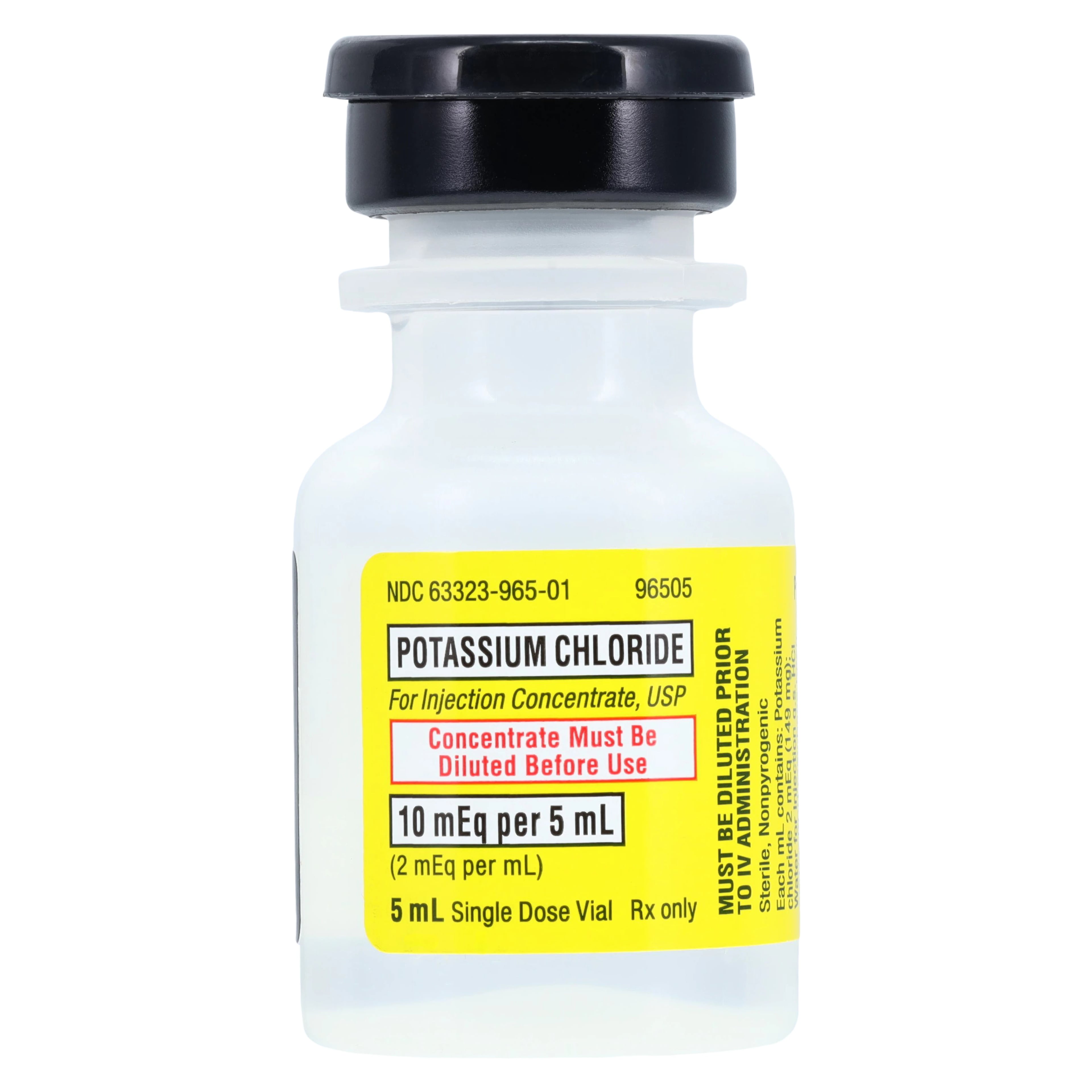Potassium Chloride Injection 10 mEq Single-Dose Vial, 5 mL, Fresenius Kabi