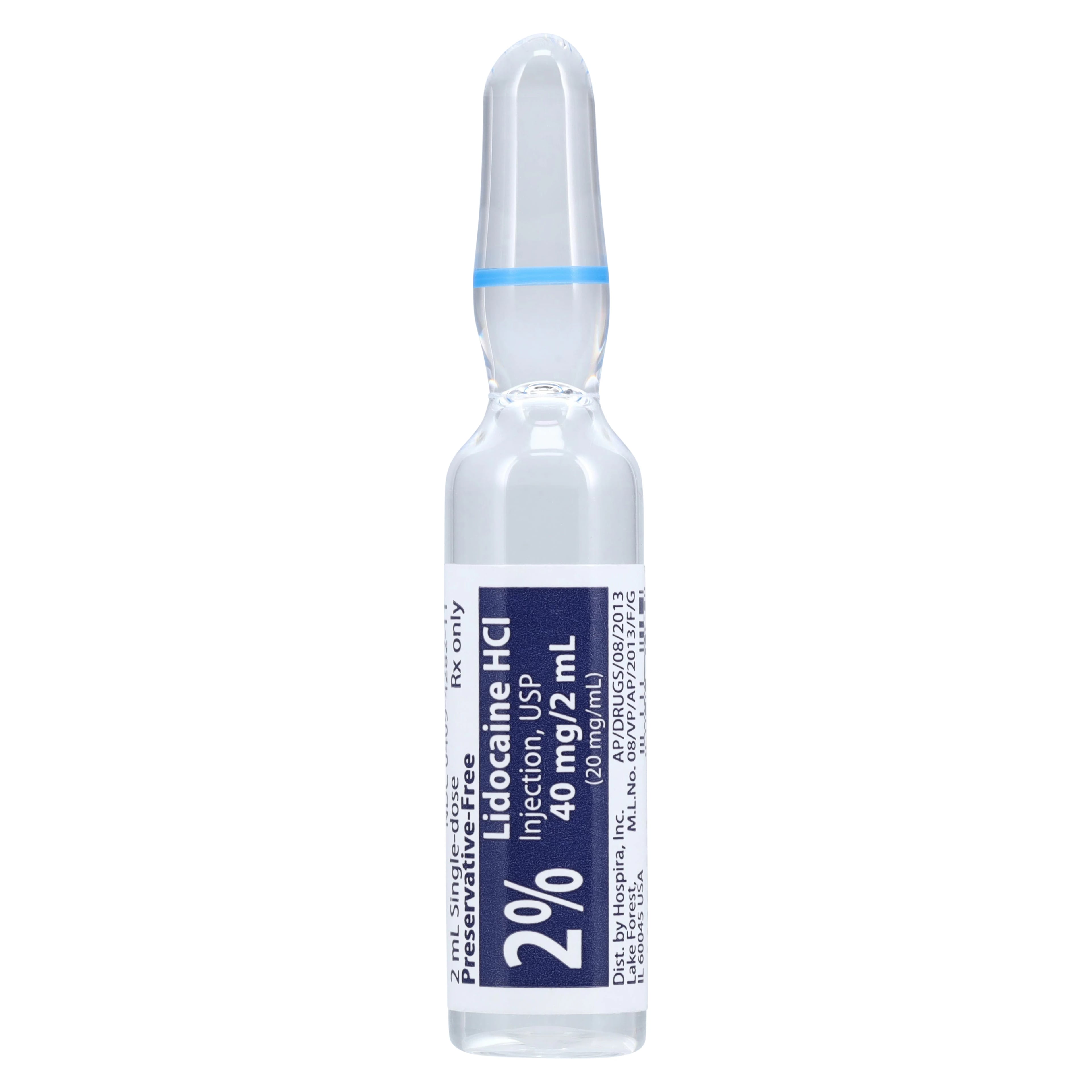 Lidocaine HCl Injection 2% Preservative Free Ampule 2mL Each