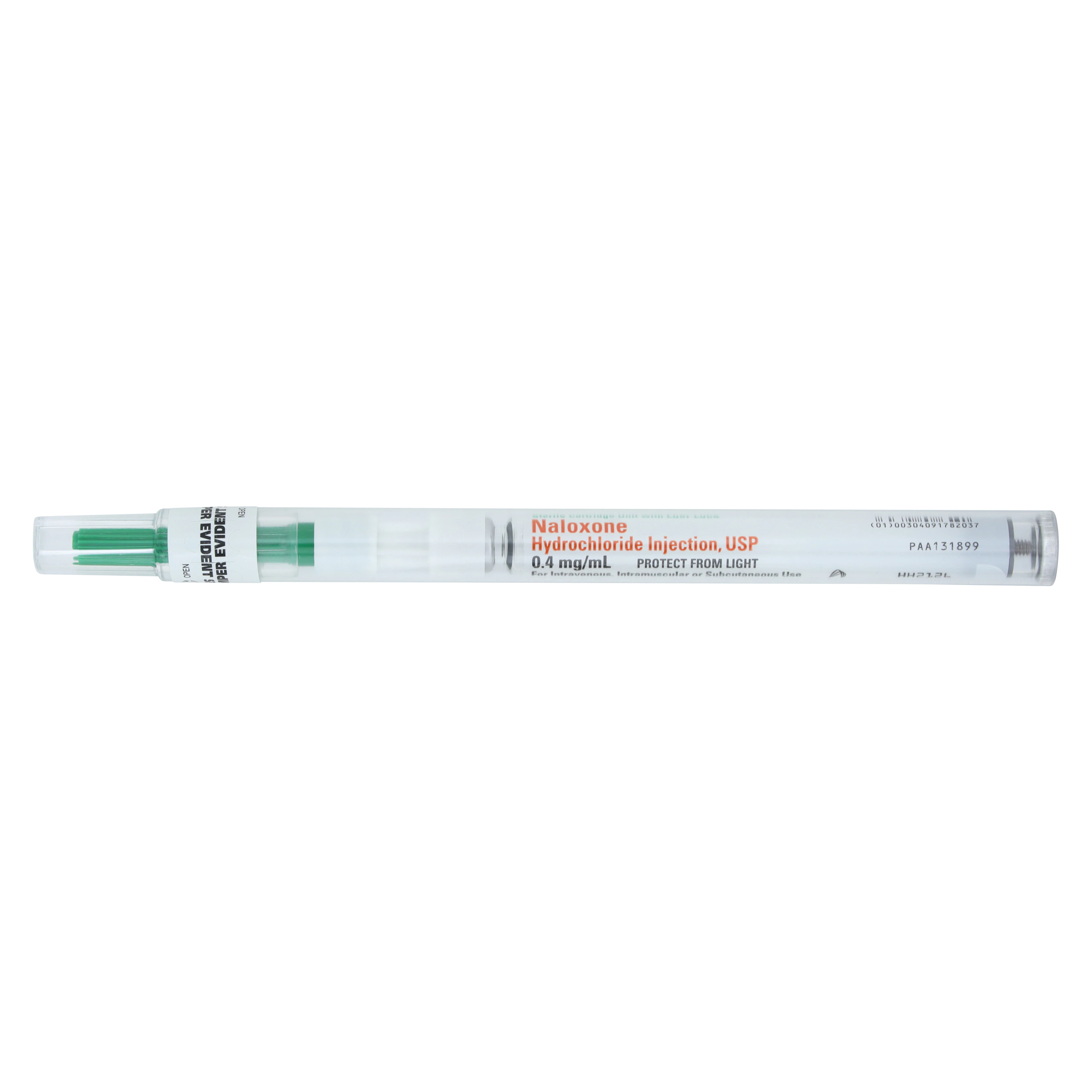 Naloxone HCl Injection 0.4 mg/mL, No Needle Prefilled Syringe, 1 mL Each