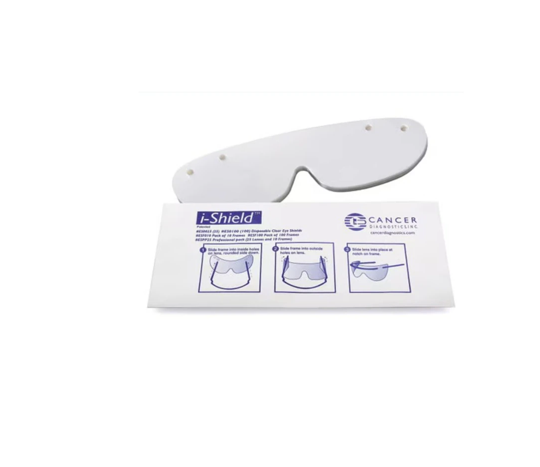 Replacement Eyeshield Lens, Clear, Disposable, 25/Package