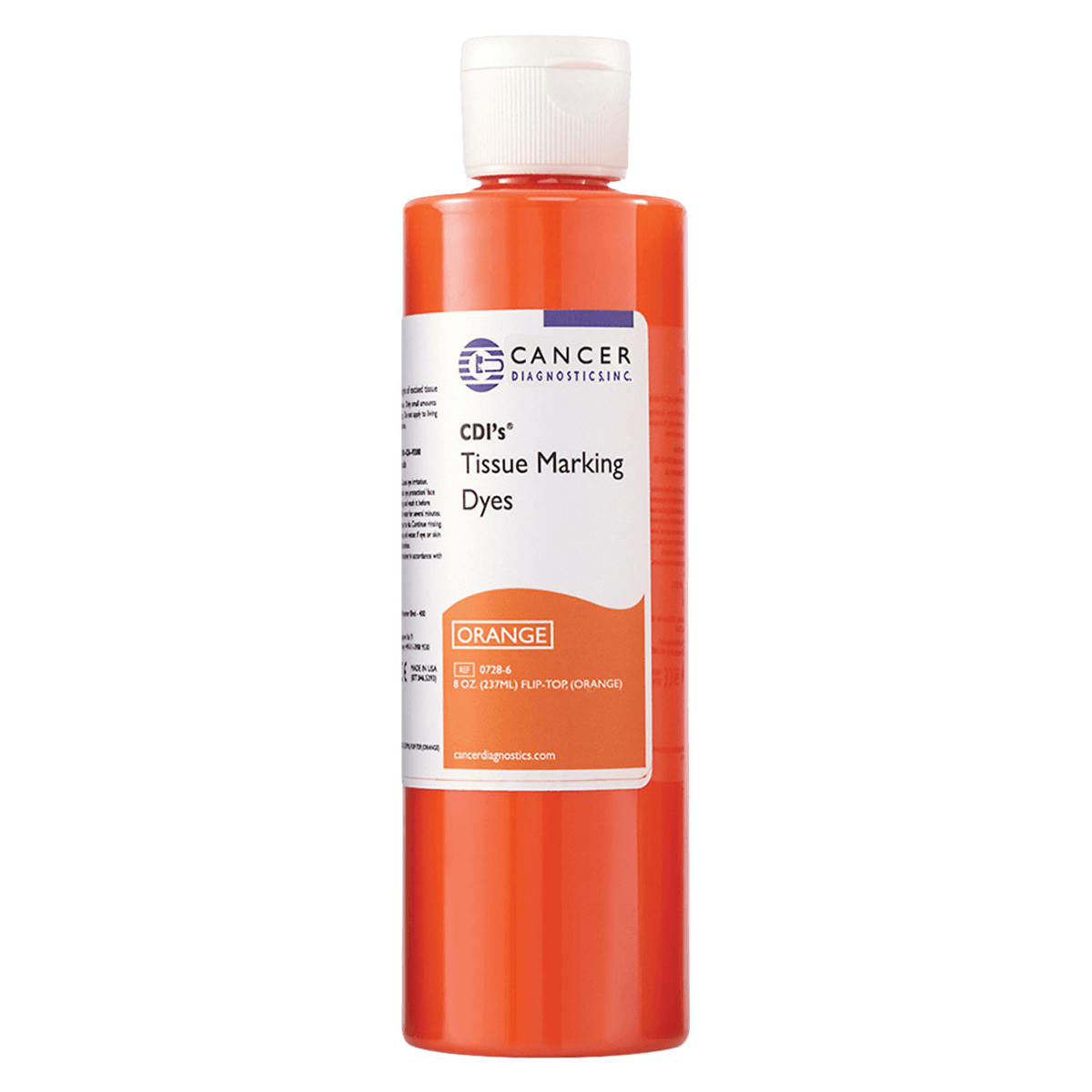 Cancer Diagnostics Tissue Marking Dye, Orange, 8 oz Bottle
