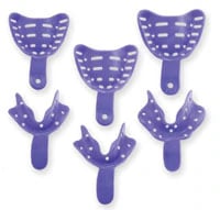 Keystone Edentulous Tray Aways Disposable Impression Trays, Assorted Sizes (2 of each size), Perforated, 12/Pkg, 0921704