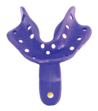 Keystone Edentulous Tray Aways Disposable Impression Trays, #6 Lower Large, Perforated, 12/Pk, 0921703