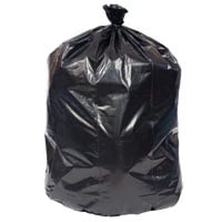 North American Corp XX-Heavy-Duty Black Can Liner, 56 Gallon, 24" x 22" x 50", 100/Case