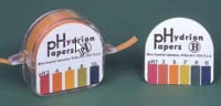 Hydrion pH Test Strips, 3.0-5.5 Range, Double Roll with Color Chart, Box