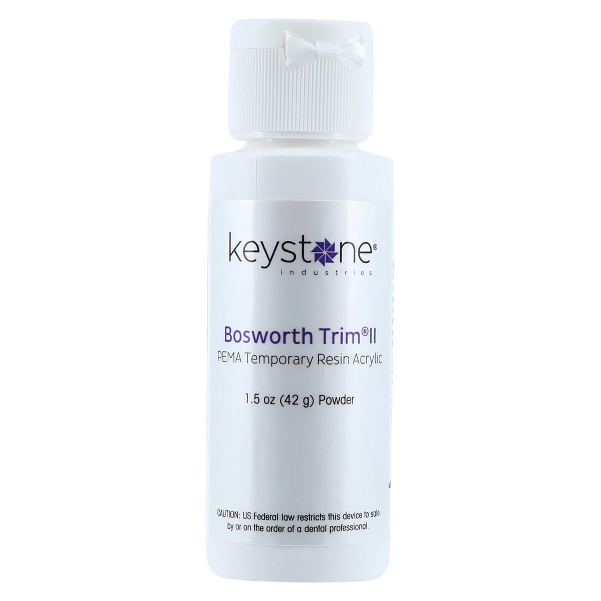 Keystone Trim II PEMA Temporary Crown & Bridge Resin Powder, Shade 77 (B4), 1.5 oz (42 g) Refill, #0921097