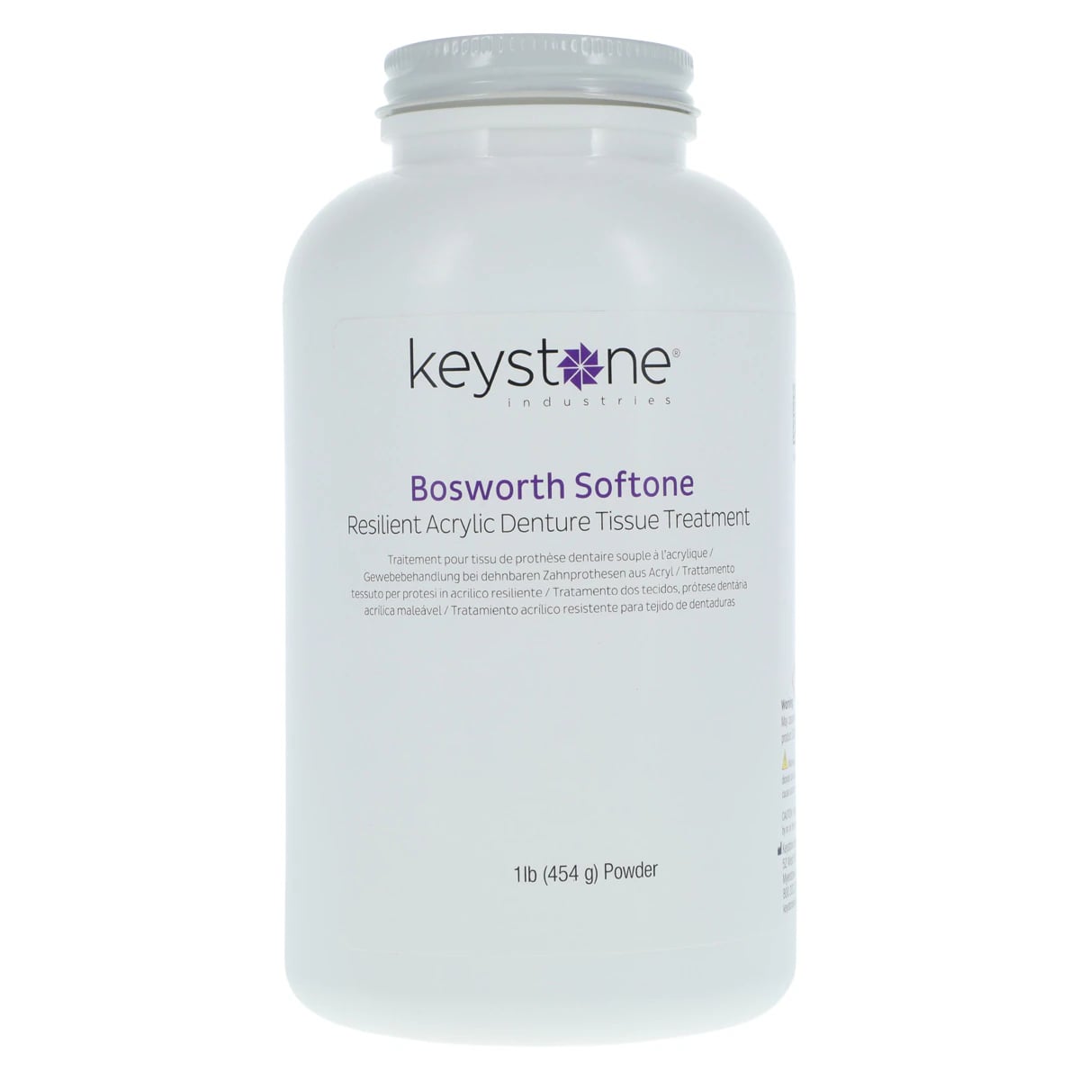 Softone™ Resilient Denture Acrylic Treatment Functional Impression Material, Powder, White, 1 lb (16 oz), 0921779