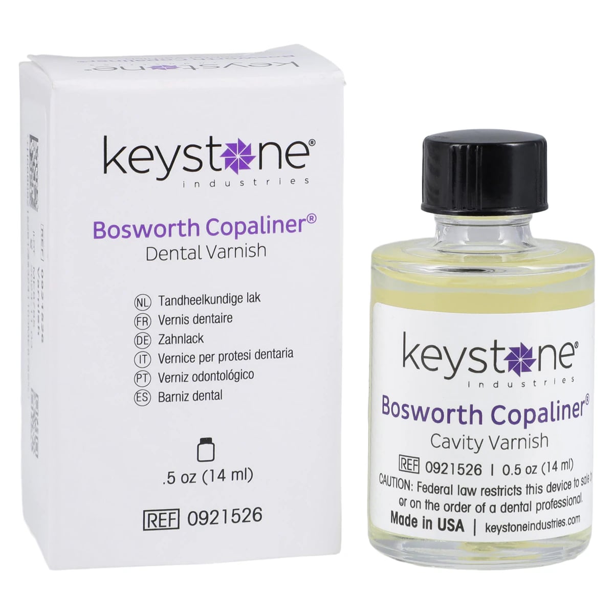 Copaliner Cavity Varnish, 0.5 oz (14 ml) Bottle, Chloroform-Free, #0921526