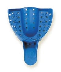 Tray Aways® Disposable Perforated Impression Trays, Large Upper, #1, Blue, 12/Pack, 0921884