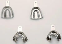 Keystone Stainless Steel Impression Tray, Edentulous, Perforated Upper #4