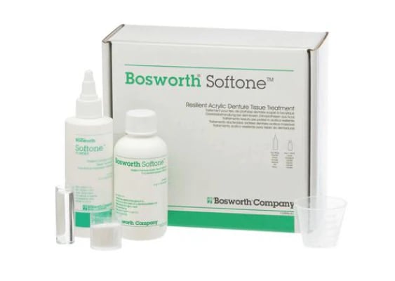 Softone Tissue Conditioner & Functional Impression Material, Pink Standard Kit, 3 oz Powder & 4 oz Liquid, 0921775P