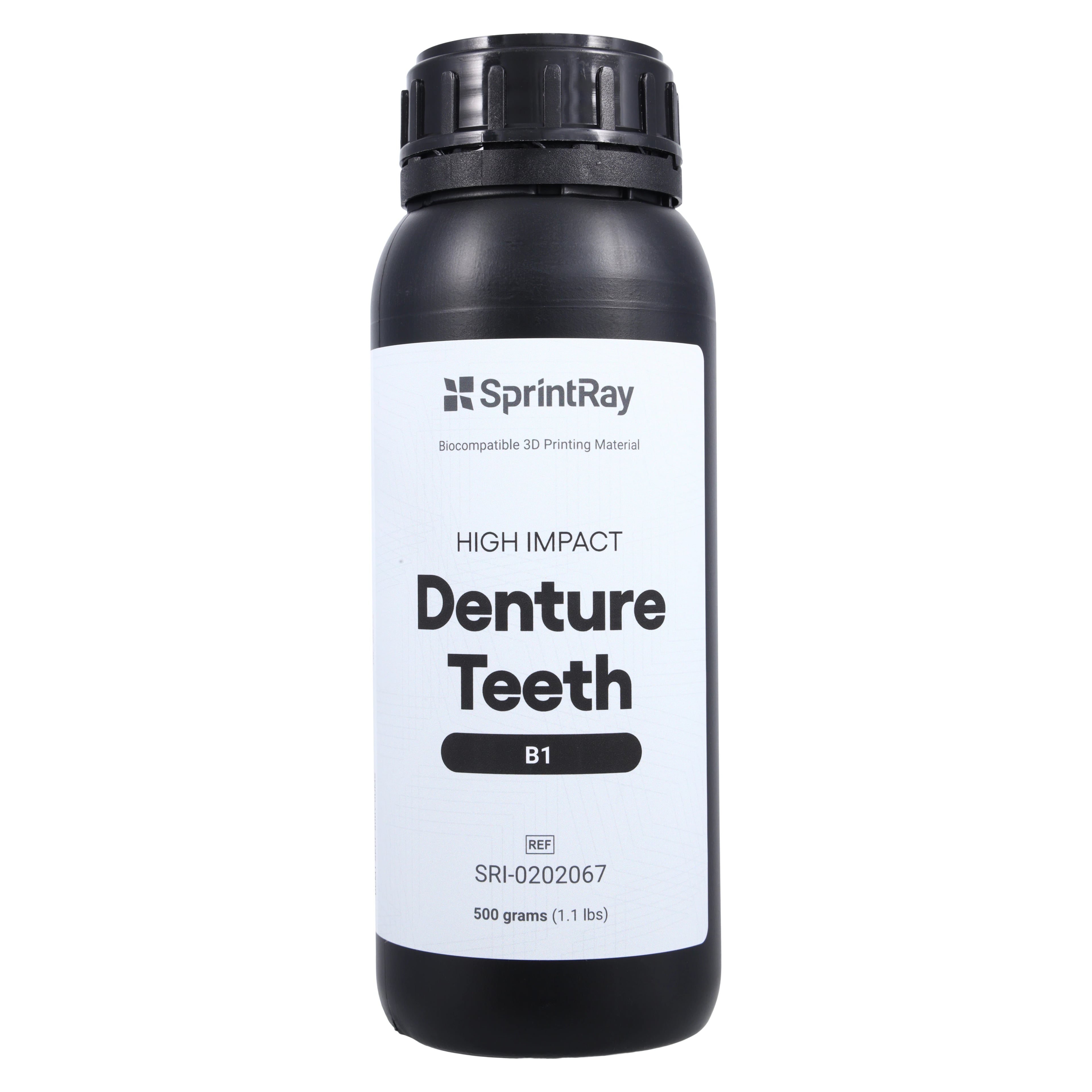 SprintRay High Impact Denture Teeth Resin, Shade B1, 500g